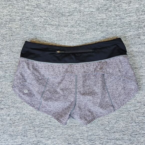 lululemon athletica Pants - Lululemon Speed Up Low-Rise Lined Running Shorts Gray Size 6 2.5 Inch Inseam